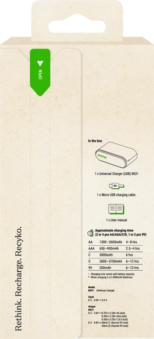 Chargeur universel boite verso