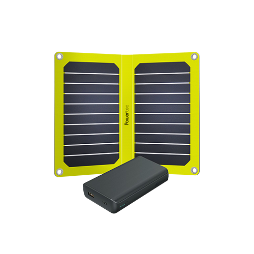 Panneau solaire PT FLAP 16W + Powerbank M2 20000 mAh - Powertec