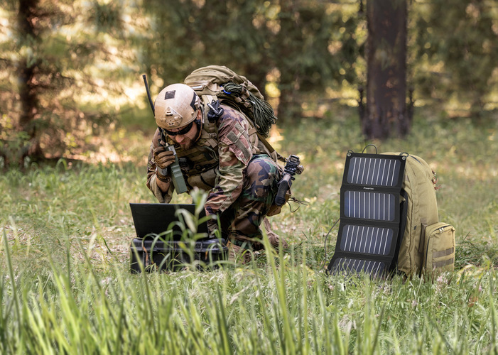 Tactical solar chargers