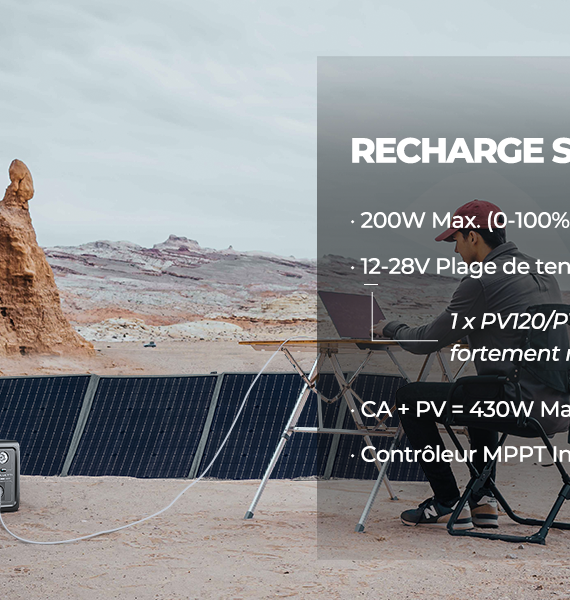 Panneau solaire portable_Powertec