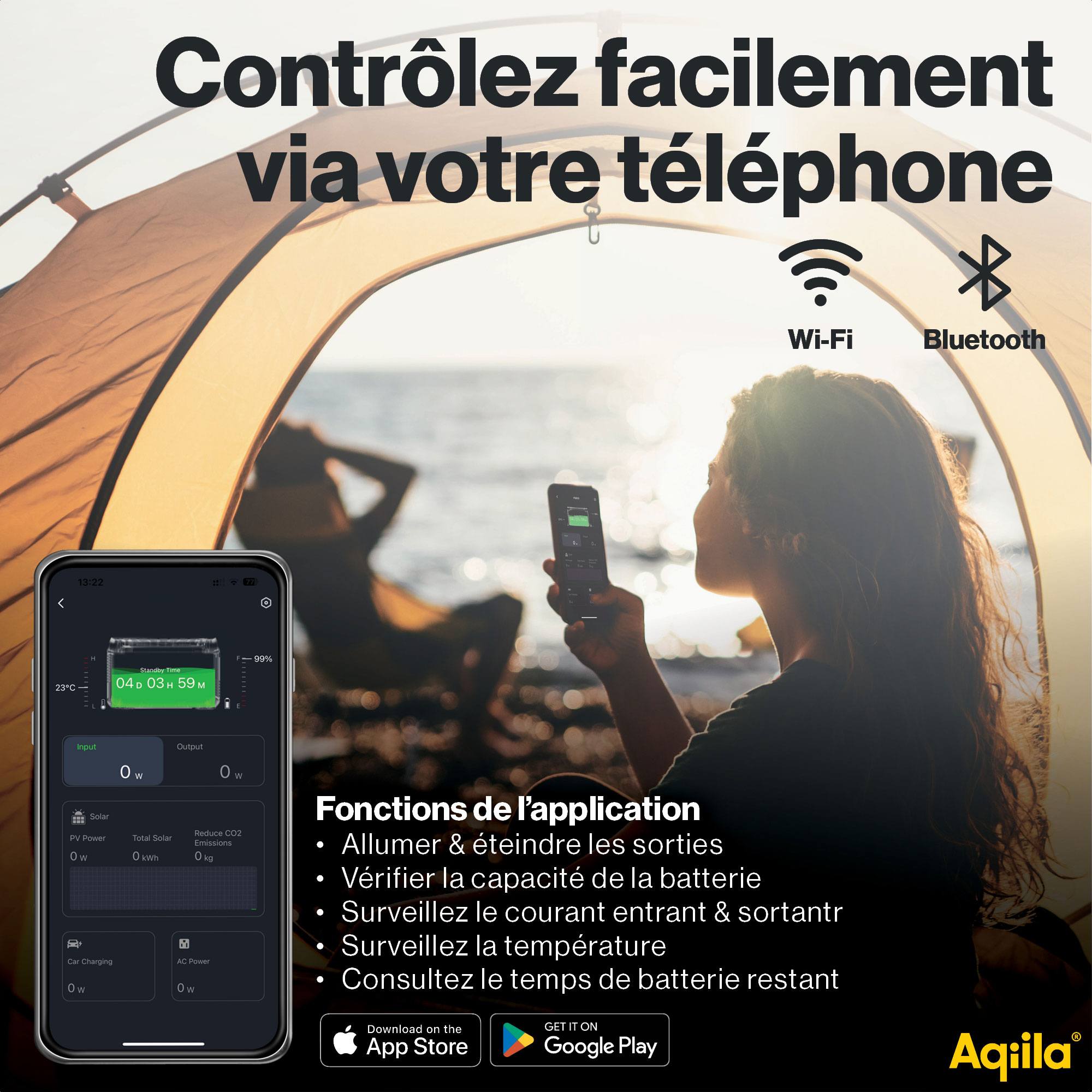 générateur électrique 1000W Aqiila