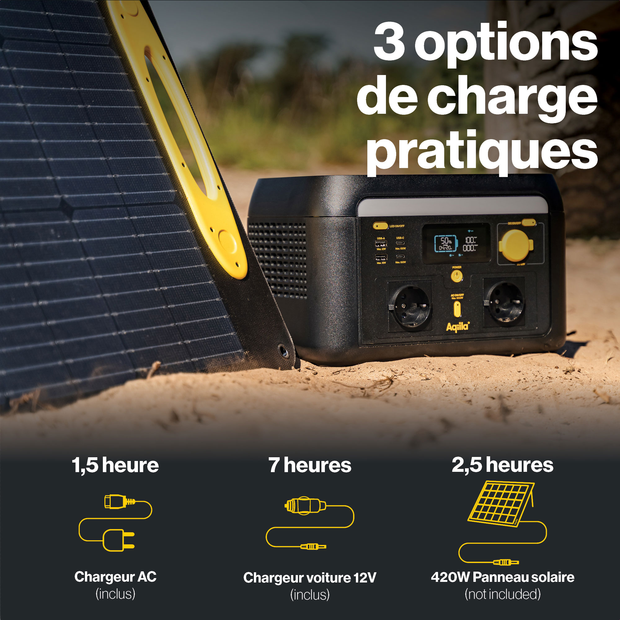 générateur électrique 1000W Aqiila