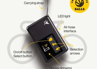 mini pompe électrique vélo P1 - USB-C