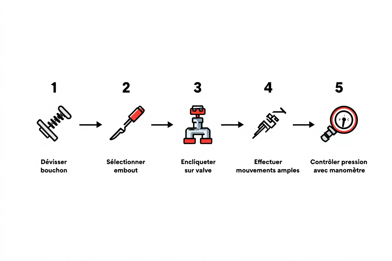 Étapes de gonflage correcte
