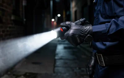 Lampe torche police puissante : lampe tactique professionnelle robuste